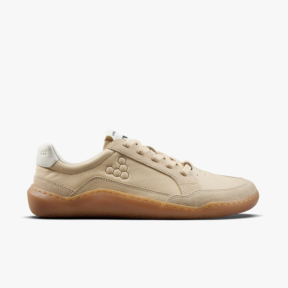 Vivobarefoot Womens Gobi II Premium Leather Sneaker in Desert Sand - Picture 6 of 12